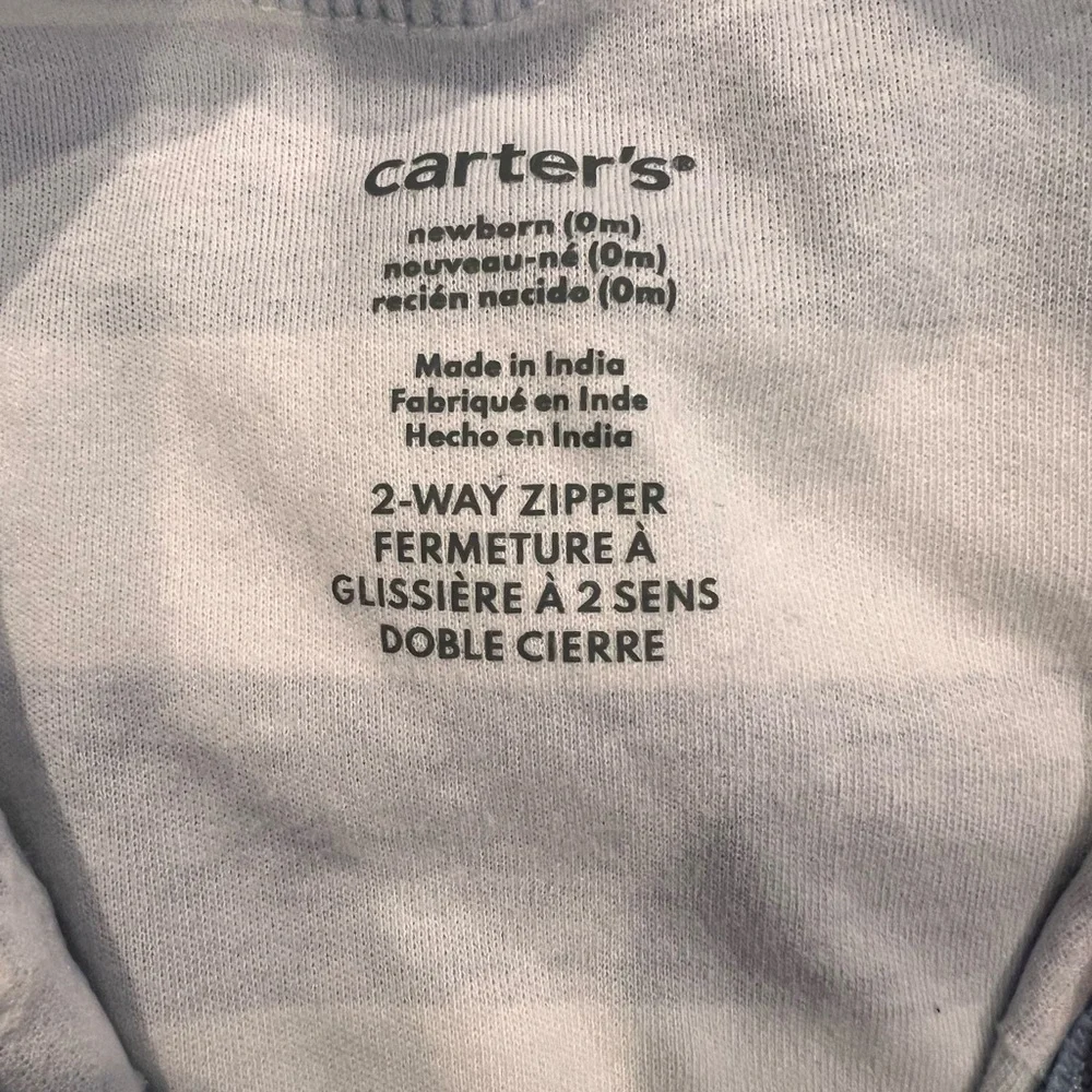 CARTERS Little Brother Blue Striped Kids One Piece SIZE NB